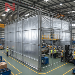 Bâche de sécurité ignifuge pour chantier, résistante aux déchirures et imperméable, pour chantiers de construction et couvertures extérieures temporaires - Product Image 1