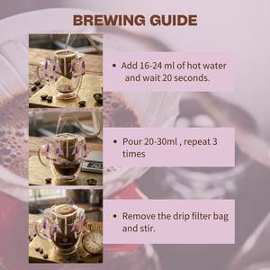 กาแฟดริปพรีเมียมเอธิโอเปียเกรด G1 คั่วกลาง บดละเอียด บรรจุในซองกรองพกพา 10 กรัม - Product Image 3
