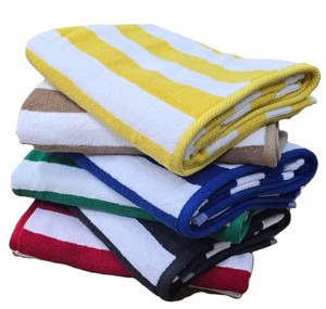 Cabana Eco-Friendly Woven Striped Cotton <b>Beach</b> <b>Towels</b>-Modern Design Machine Washable All-Season Use - Product Image 2