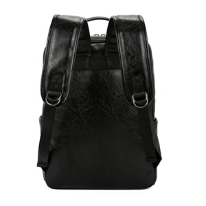 Elegant Design Genuine Leather Backpack for Women with Flap Buckle and Multiple Pockets for School College and Daily Use - Product Image 5