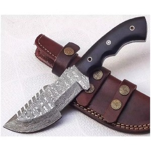 Couteau de poche pliant en acier inoxydable de qualité industrielle, lames dentelées, personnalisable OEM, couteau Bowie pour le camping et la chasse en extérieur - Product Image 1