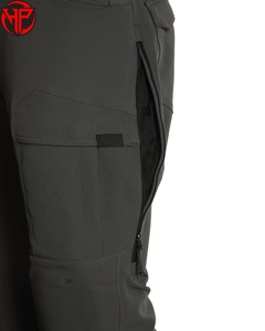 Pantalones Hexaplus Industries Negros de Cintura Media, Corte Recto, Estilo Vintage, Tácticos, para Expedición y Caza, para Hombre, Otoño, Premium, Soft Shell - Product Image 4