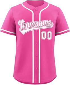 Camiseta de Béisbol Personalizada de Manga Corta, Transpirable, de Secado Rápido, para Deportes de Equipo, Venta al Por Mayor, Personalización con Impresión por Sublimación - Product Image 3