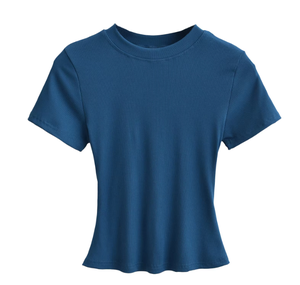 Camiseta Premium para Mujer con Diseño de Hoja de Plátano, Fibra Natural de Origen Vegetal, Tacto Suave, Ecológica, Informal, Básica - Product Image 6