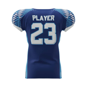 American Football Practice Jersey Team Name Number Stitched Breathable Moisture-Wicking 100% Polyester Custom Printed Design - Product Image 2