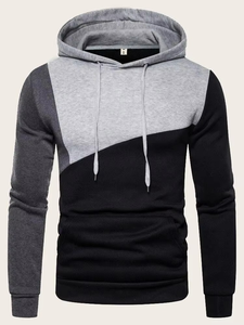 Sudadera con capucha personalizada de color sólido para hombre, sudadera cálida de forro polar, sudadera informal de moda para hombre, sudadera holgada y transpirable de marca. - Product Image 1