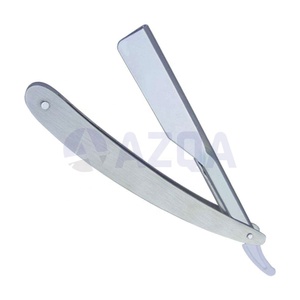 Navaja de Afeitar Profesional Plegable para Barbería con Mango de Plástico Negro, Navaja de Corte Recto para Afeitar la Barba de Hombres - Product Image 6