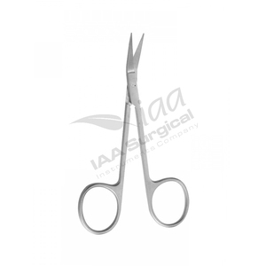 Tijeras Iris de 4 Pulgadas, Manuales, de un Solo Uso, Fabricadas en Acero Inoxidable, Instrumentos Quirúrgicos Dentales con Certificación CE Clase II para Escuelas de Medicina - Product Image 1