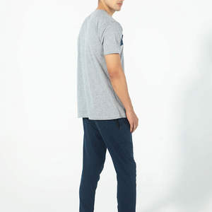 Conjunto Deportivo Informal para Hombre, Talla Grande, Color Gris Azulado, Camiseta de Manga Corta y Pantalones Jogger - Product Image 2