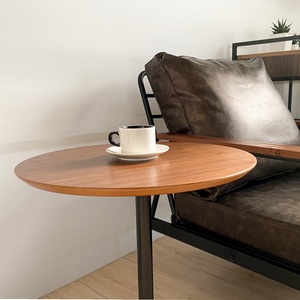 Table de canapé ronde élégante avec finition mate - Product Image 4