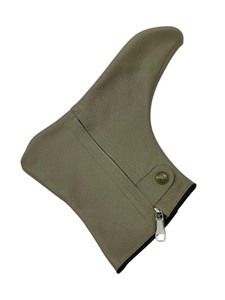 Chaussettes-pantoufles d'hiver décontractées en cuir véritable pour hommes et femmes, antidérapantes, chaudes pour l'intérieur, fabrication OEM en gros par Triotake Industry - Product Image 4
