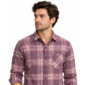 <b>Mens</b> <b>Flannel</b> <b>Shirt</b> Casual Plaid Button Down Outdoor Workwear Fashion Custom Clothing Wholesale Manufacturer OEM ODM Buyer Choice - Product Image 3
