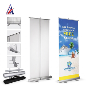 Support de bannière rétractable de qualité supérieure pour événements et expositions, 850 mm x 2000 mm, fournisseur Malaisie - Product Image 1