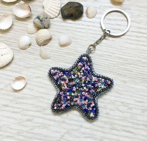 Hot Selling Embroidery Seed Beaded Keychain Lightweight Keyring Luxury Charm For <b>Keys</b> Bag Gift Ethnic <b>Key</b> <b>Holder</b> Statement Piece - Product Image 1