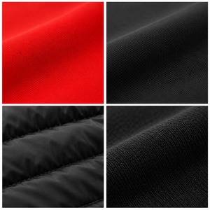 Veste matelassée à capuche rouge pour homme Prime Power, coupe-vent, manteau d'hiver sportif, vêtement d'extérieur matelassé avec des accents noirs et fermeture éclair - Product Image 4