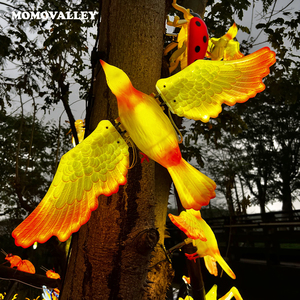 Lumières de jardin d'extérieur Momovalley Festival Noël LED avec motif d'oiseau volant, DC 12V, IP65, étanche, coque en ABS et moteur électrique - Product Image 5