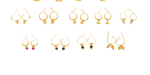 Pendientes de Aro de Oro Amarillo Sólido de 22K, Diseño Tradicional Indio de Bali, Joyería Fina Ligera para Mujer, Bajos Costos de Fabricación - Product Image 6