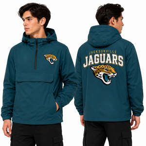 Chaqueta Anorak Cortavientos con Capucha Personalizada para Hombre, con Logotipo del Equipo Bordado, Ropa Deportiva al por Mayor de Fábrica OEM - Product Image 3
