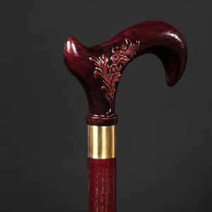 Bâton de marche en résine et bois de haute qualité pour personnes âgées avec support multi-formes et thérapie de réadaptation - Product Image 1