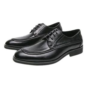 Chaussures Oxford en cuir pour hommes, bout rond, cuir de vachette premium, design formel, fabricant mondial en gros - Product Image 4