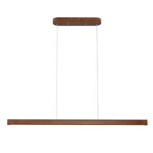 Modern Acacia <b>Wood</b> LED Pendant <b>Light</b> | Wholesale Linear Lighting <b>Fixture</b> India - Product Image 3