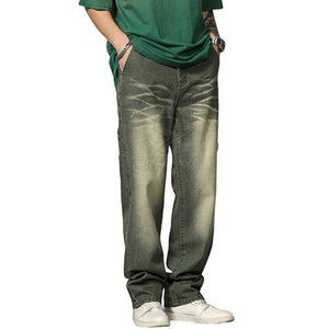 Jean décontracté pour homme, léger, taille mi-haute, coupe ample, respirant et confortable, style tendance - Product Image 4
