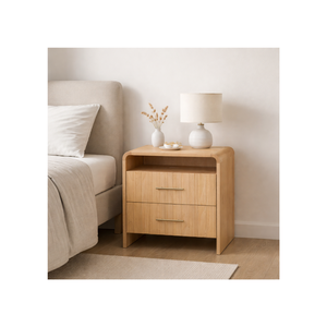 RIVEO RANGE Collection Rustic Design Contemporary Wholesale Price Bedroom Furniture Bedside <b>Table</b> Wooden Nightstand - Product Image 1
