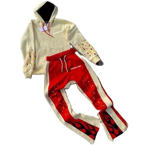 Survêtements de jogging décontractés Hip Hop, ensemble 2 pièces, sweat-shirt en polyester léger, pour la course à pied et le fitness - Product Image 2