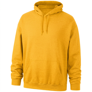 Sudadera con Capucha Unisex, Bordada, 100% Algodón, Felpa Francesa, Corte Regular, Diseño con Letras, Color Gris Otoño, con Bolsillos - Product Image 4