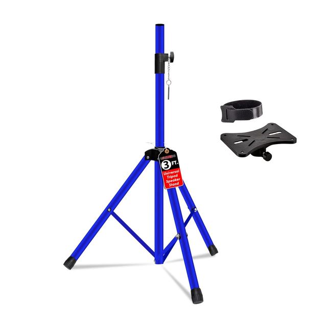 Adjustable 31 to 36\" PA DJ Heavy Duty Tripod Stand 35mm Insert 132 Lbs Capacity Stage Equipment System
