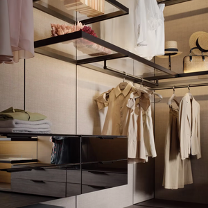 Armoire en bois moderne sur mesure JY Project, tiroirs de rangement, meubles de chambre à coucher modulaires de luxe, norme de santé E1/E0 - Product Image 6