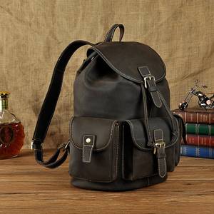 Ultimate <b>Waterproof</b> Leather <b>Backpack</b> Anti-Theft Vintage Laptop Rucksack Genuine Leather Luxury LBP-0348 - Product Image 2