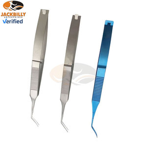 Instruments ophtalmiques en acier inoxydable, forceps manuel Haff pour capsulorhexis, 11,5 cm, haute précision, certifié MOL, certifié CE - Product Image 2