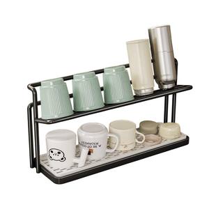 Escurridor de botellas para encimera de cocina, organizador ahorrador de espacio con bandeja de goteo extraíble, soporte de almacenamiento para tazas y vasos - Product Image 4