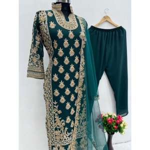 Ensemble de costumes de fête pour femmes comprenant un pantalon Dupatta - Product Image 2