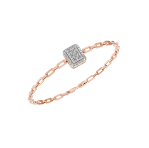 Elegante pulsera de tenis de diamante cultivado en laboratorio chapado en oro blanco rosa amarillo de 14K/18K para mujer regalo de boda - Product Image 5