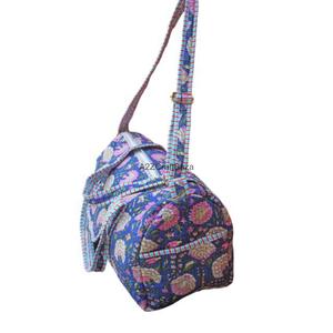 Sac de voyage matelassé vintage pour femme en coton 100% pur, pour la plage, l'été, l'hiver et l'automne - Product Image 3