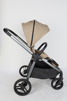 Poussette bébé légère pliable d'une seule main, système de voyage de luxe avec amortissement des chocs, OEM
