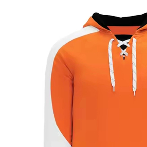 Sweat à capuche de hockey sur glace couleur unie, style tendance, manches longues, vêtement de sport respirant, antibactérien, 100 % polyester, couleur personnalisable - Product Image 3