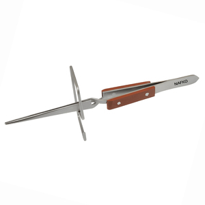 Pinzas de Acero Inoxidable Industriales con Puntas Dentadas para Joyería, Bricolaje, Cierre Cruzado, Soporte Recto, Soldadura, Longitud Total 160mm - Product Image 1