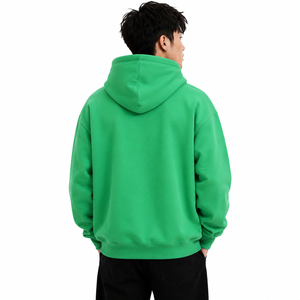Sweat-shirts à capuche pour hommes en tissu épais personnalisés, style streetwear surdimensionné, 100% coton molletonné, sweat-shirts chauds pour l'hiver, OEM ODM, vente en gros aux États-Unis - Product Image 3