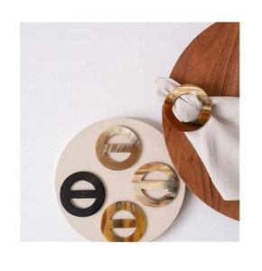 Ensemble de 4 anneaux de serviette en corne artisanaux de luxe 2025 – Écologiques, durables, designs uniques, couleurs vibrantes, pour une table élégante - Product Image 5