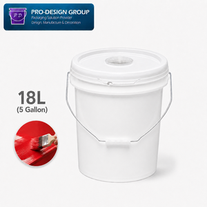 18L Plastic Paint Mixing Bucket with Color Mixing Lid for Paint Mixing and Color Blending, ISO 9001 Manufacturer - Product Image 1