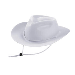 Chapeaux de cowgirl OEM personnalisés, chapeaux western d'extérieur, 100% feutre de laine, unisexe, à large bord, style uni, chapeau Fedora Jazz, chapeau de cowboy - Product Image 3