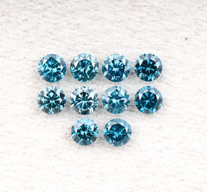 Diamant de laboratoire HPHT de 1,06 carat, taille brillant ronde de 3,0 mm, couleur fantaisie, 10 pièces - Product Image 2
