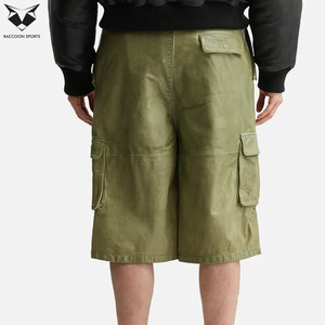 Servicio OEM ODM, Logotipo Personalizado, Impresión, Transpirable, Ligero, Duradero, Buen Proveedor, Diseño Único, Ropa Exterior para Adultos, Pantalones Cortos de Cuero - Product Image 4