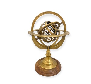 Esfera Armilar del Zodíaco, Globo Astronómico de Estilo Antiguo, Modelo Decorativo de Metal para Exhibición en el Hogar, Oficina, Escritorio o Estante, y como Regalo - Product Image 1