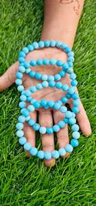 Pulsera de Piedra de Cristal de Turquesa Natural de Calidad de Exportación, Original, Reiki, Feng-Shui, Curativa, Triple Protección, en Venta - Product Image 4