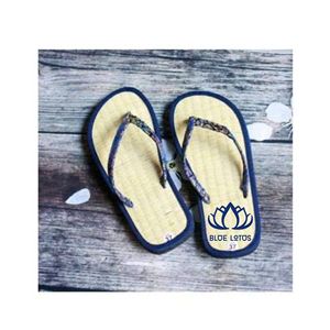 DISPONIBLES – Sandales d'intérieur confortables en jonc de mer naturel, écologiques, pour hôtels, spas et usage domestique - Product Image 1