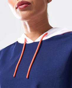 Vêtements de sport pour femmes, pulls oversize en coton et molleton épais, sweats à capuche courts à fermeture éclair, sweats à capuche tricotés solides et décontractés pour femmes - Product Image 1